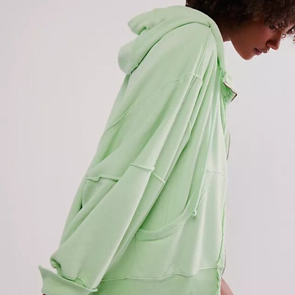 We The Free Camden Hoodie Color Gossamer Green - Picture 5 of 6